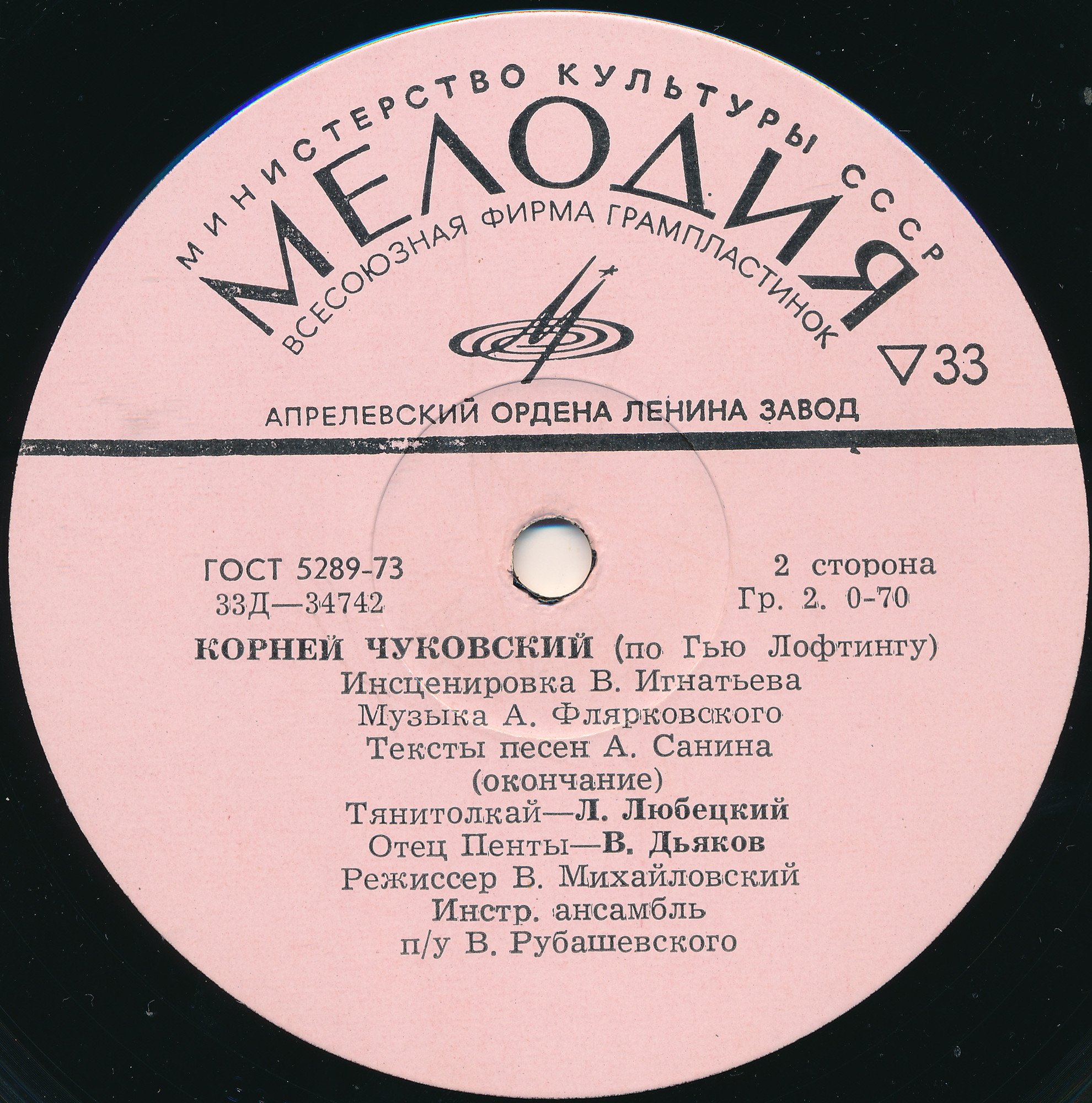 Корней Чуковский (по Гью Лофтингу). АЙБОЛИТ И ПЕНТА