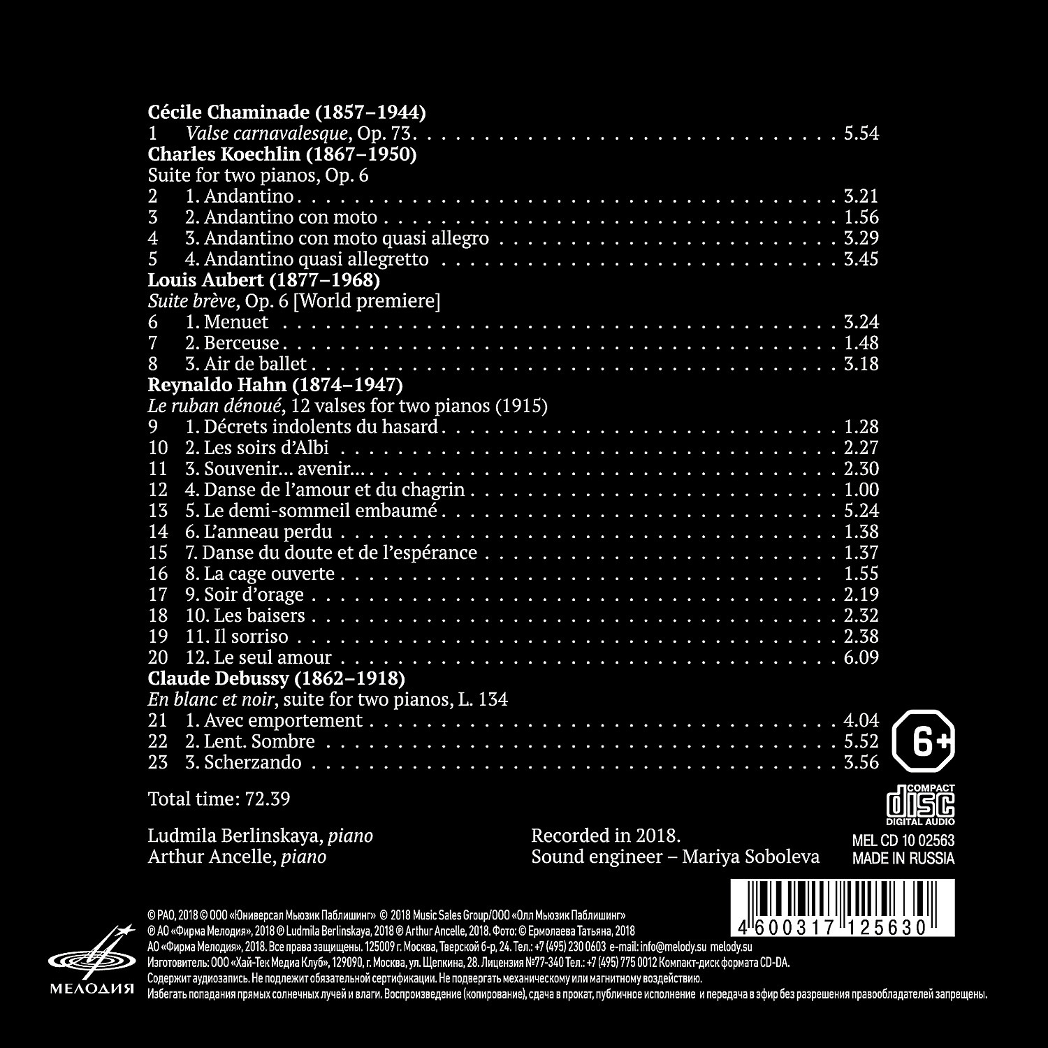 Людмила Берлинская. Артур Ансель. "Belle Epoque"