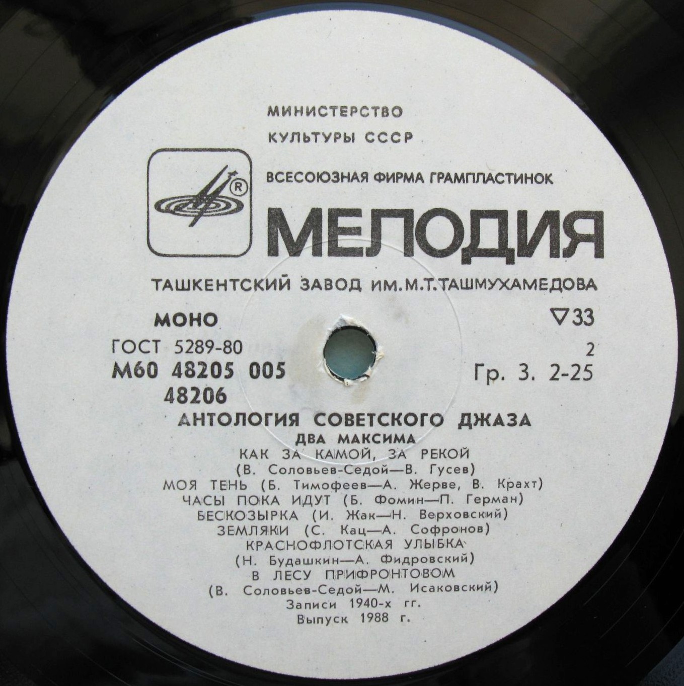 Антология советского джаза. "Два Максима"