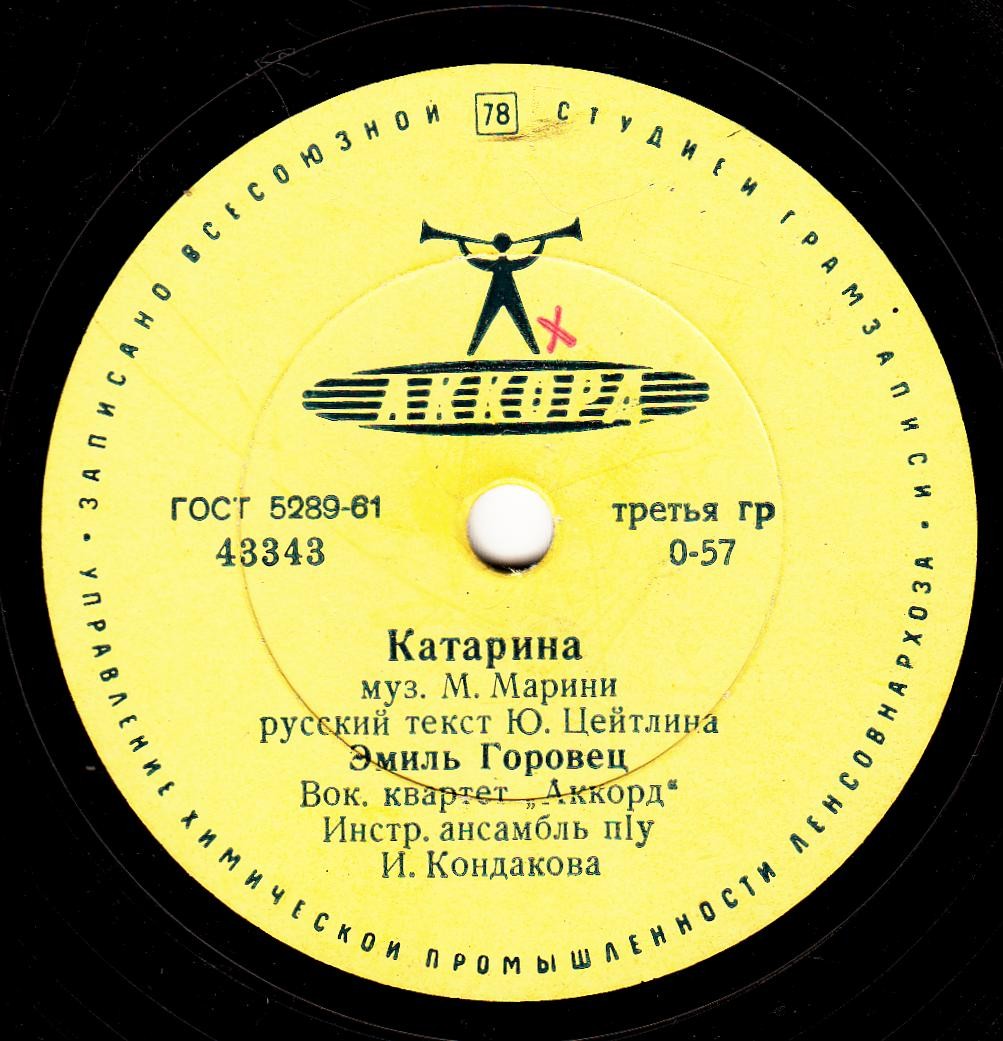 Эмиль Горовец — Катарина / Я достану луну
