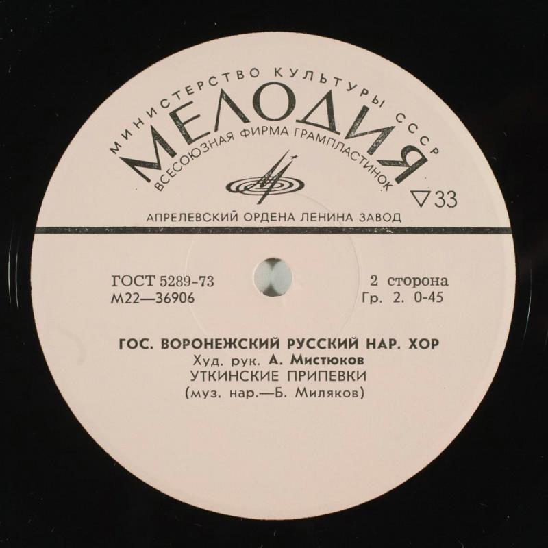 ГОСУДАРСТВЕННЫЙ ВОРОНЕЖСКИЙ РУССКИЙ НАРОДНЫЙ ХОР. Художественный руководитель А. Мистюков