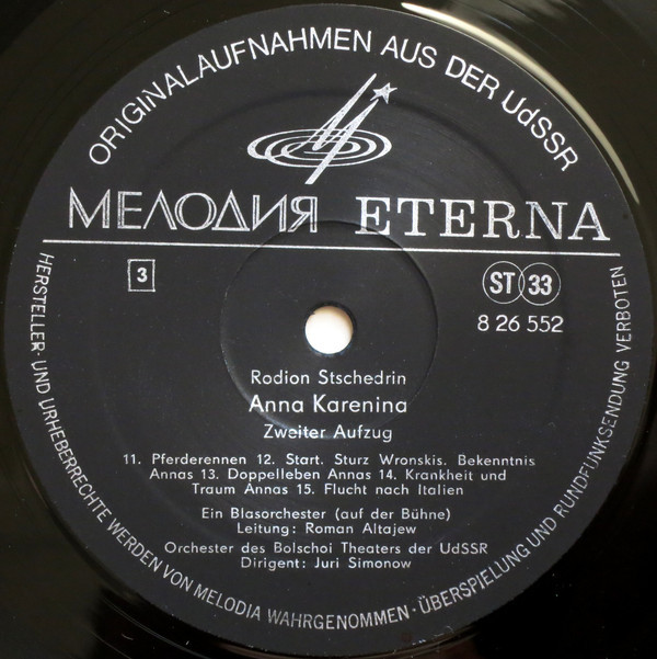 Р. Щедрин: Анна Каренина (балет)