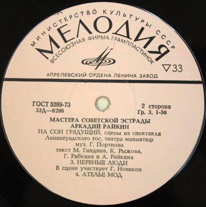 Аркадий Райкин - На сон грядущий