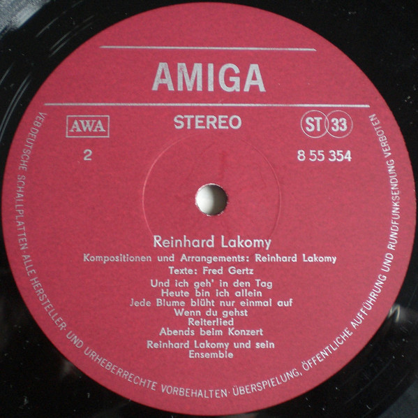 Reinhard Lakomy [по заказу немецкой фирмы AMIGA, 8 55 354]