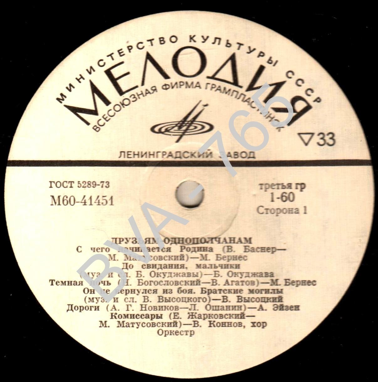 ДРУЗЬЯМ-ОДНОПОЛЧАНАМ