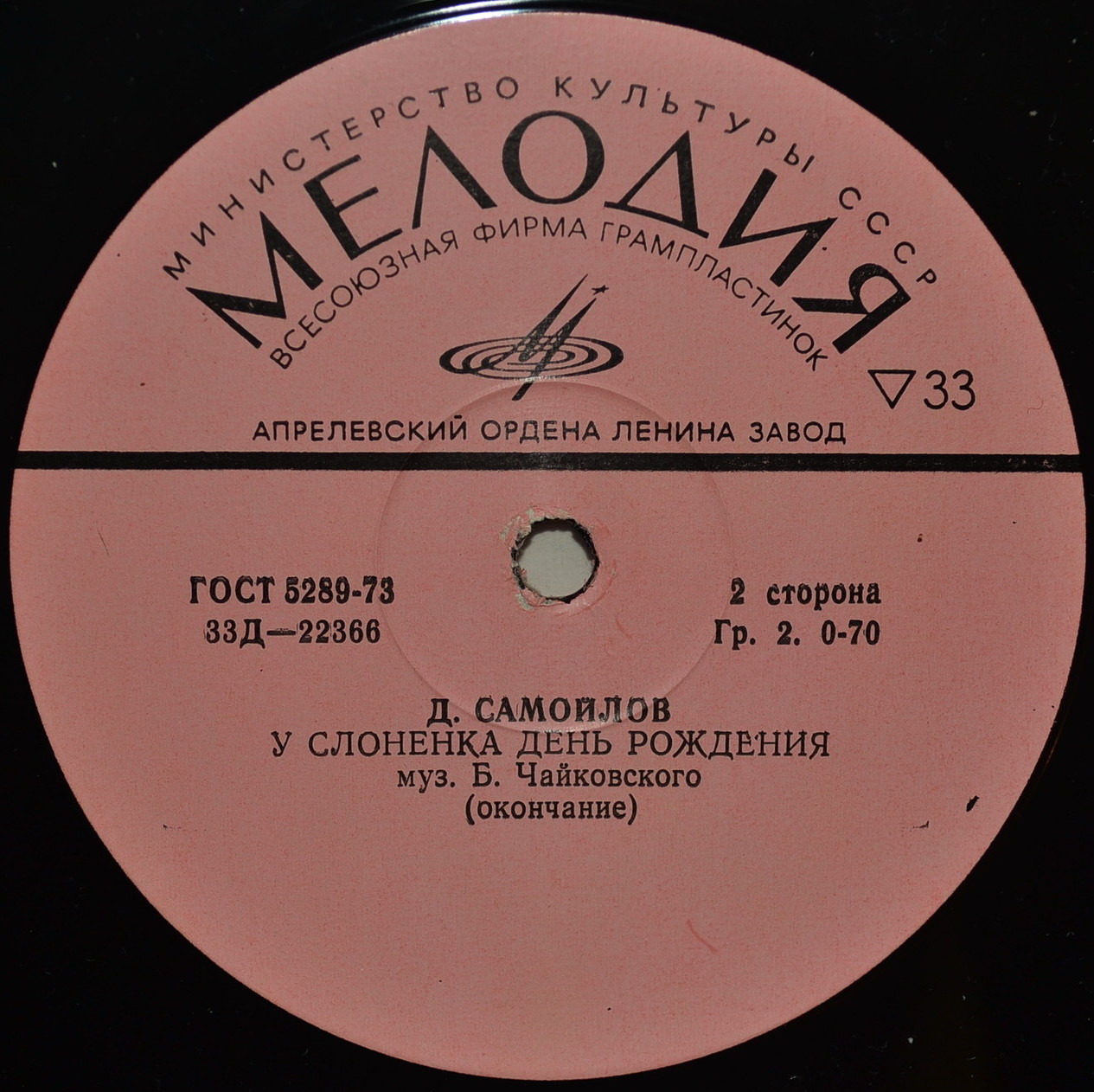 Д. Самойлов. У Слоненка день рождения