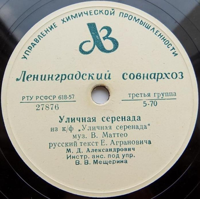 М. Александрович — Уличная серенада / Скажите, как по-итальянски — «Любовь»