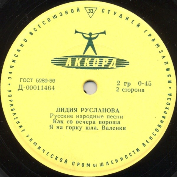 Лидия Русланова. Русские народные песни