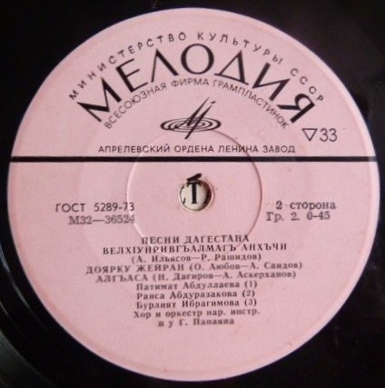 ПЕСНИ ДАГЕСТАНА