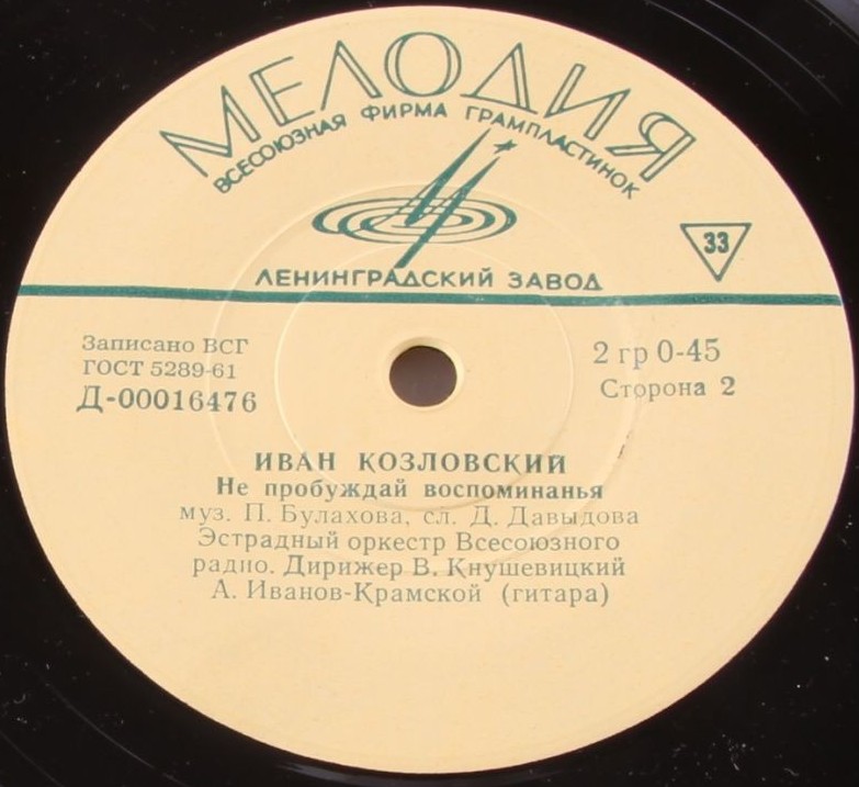Иван КОЗЛОВСКИЙ (тенор)