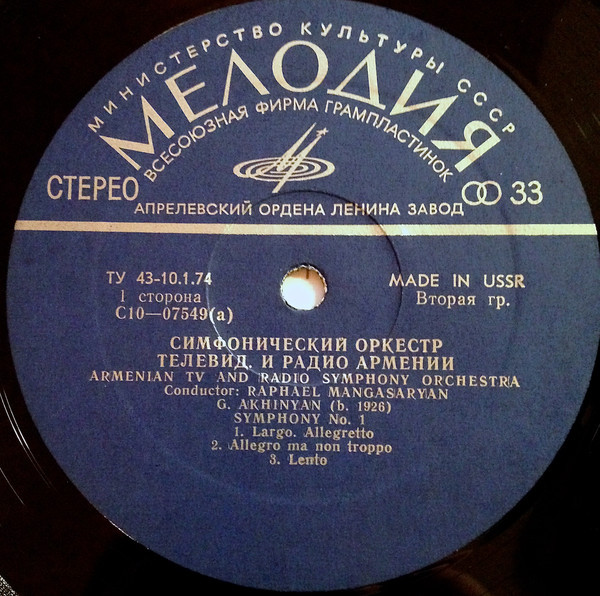 Г. АХИНЯН, А. ХУДОЯН