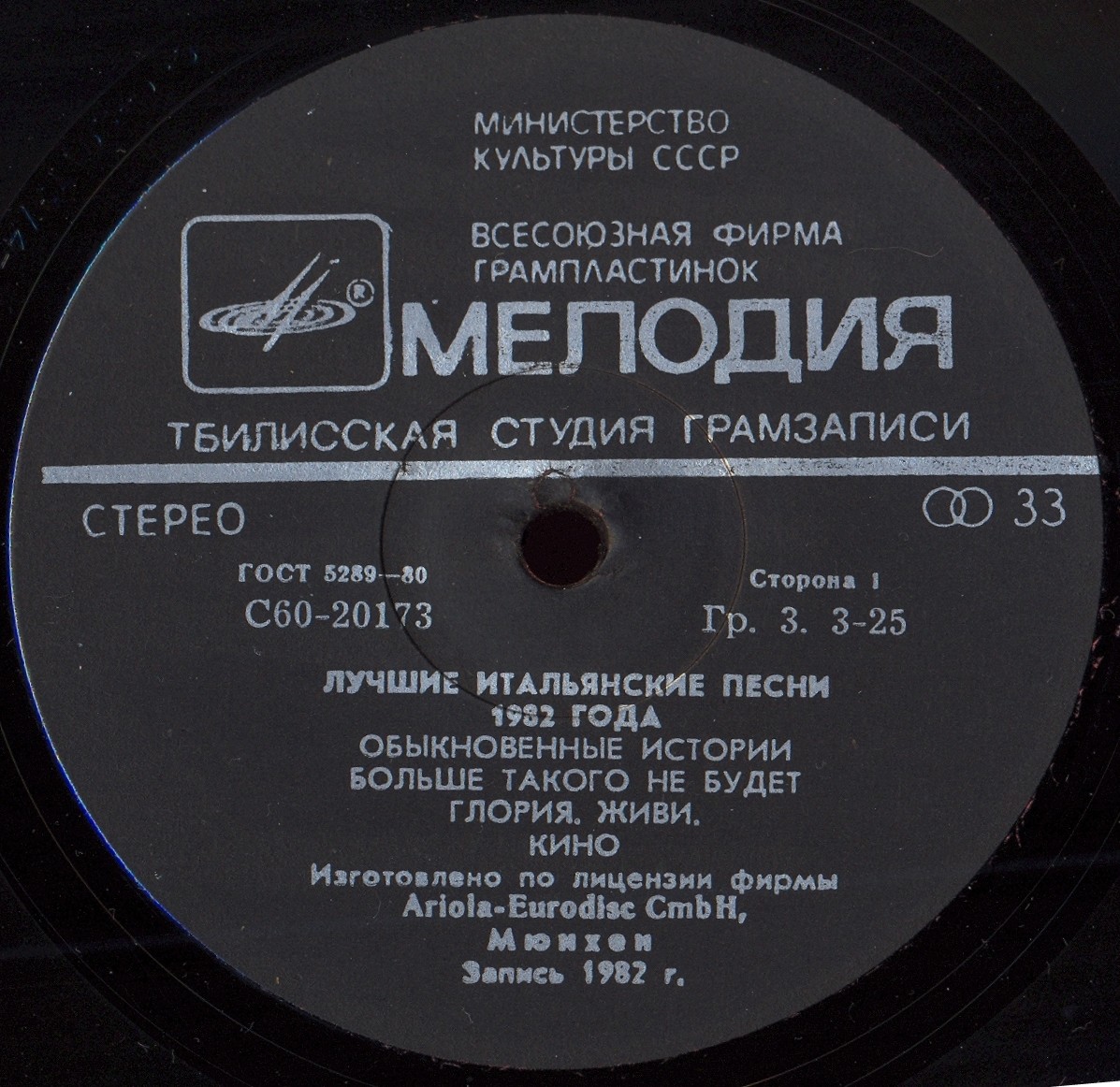 Лучшие итальянские песни 1982 года