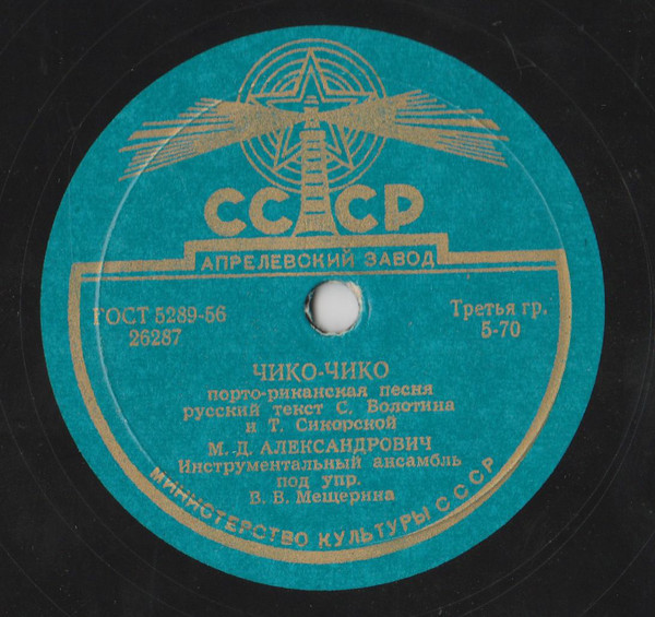 М. Александрович — Черноглазая ласточка / Чико-чико