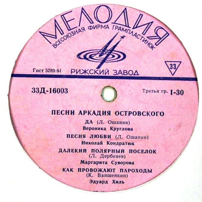 Песни Аркадия Островского