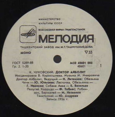 Корней Чуковский. Доктор Айболит