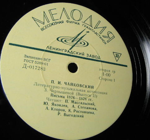 "П. И. ЧАЙКОВСКИЙ" (литературно-муз. композиция) - Выпуск II