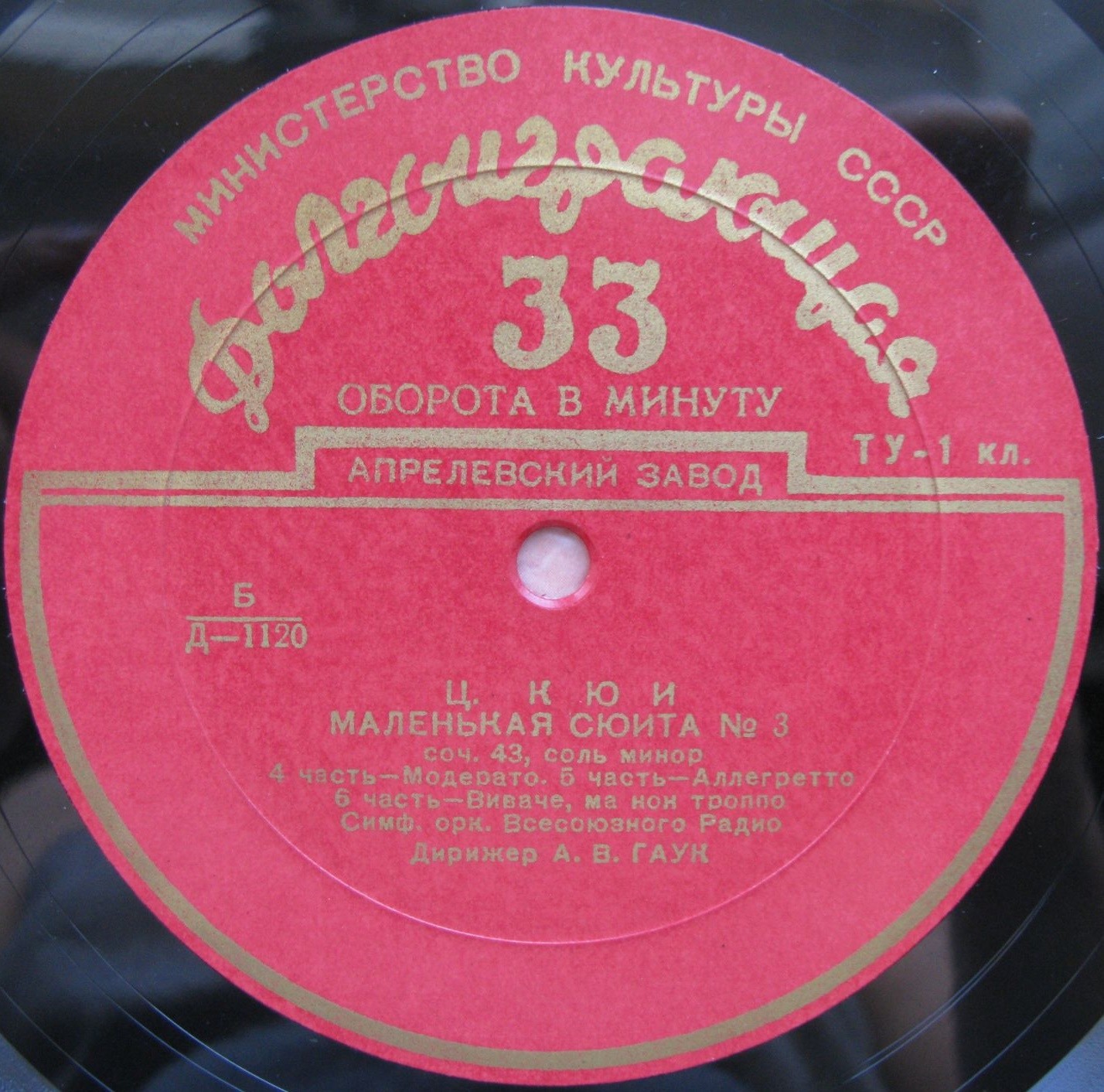 Ц. КЮИ. Маленькая сюита