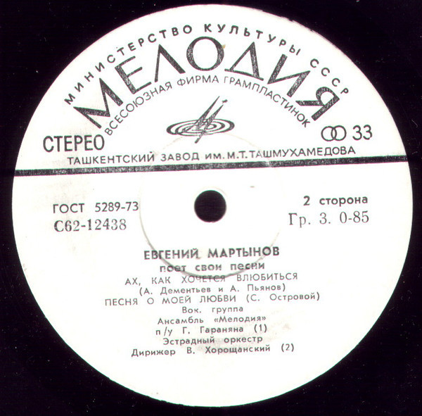 Евгений МАРТЫНОВ поет свои песни