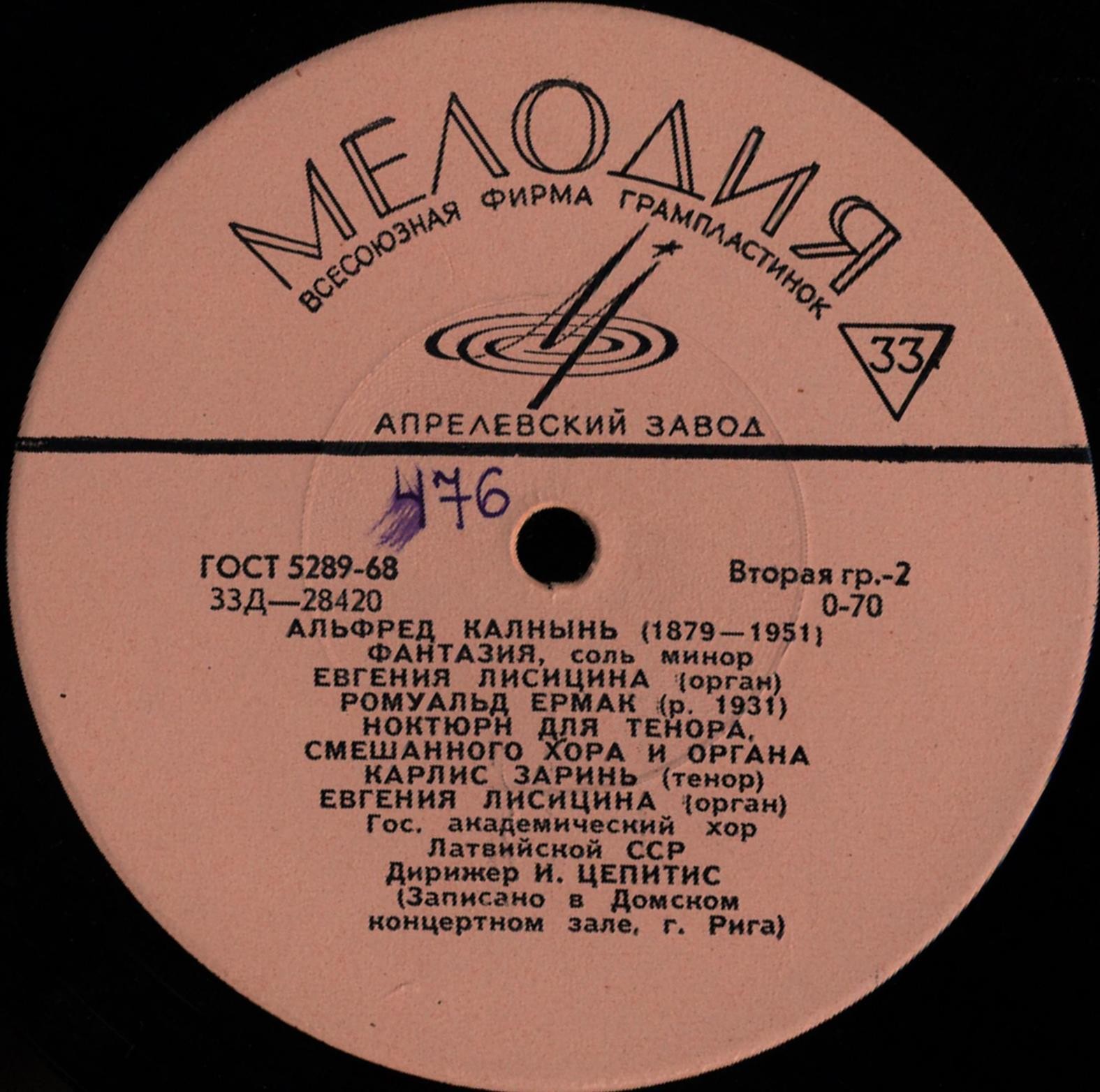 ОРГАННЫЕ ПРОИЗВЕДЕНИЯ ЛАТВИЙСКИХ КОМПОЗИТОРОВ