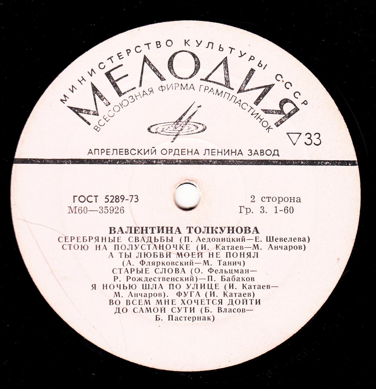 Валентина Толкунова