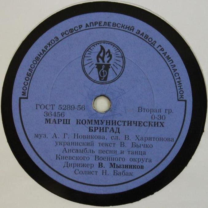 Ансамбль песни и танца Киевского военного округа, худ. рук. В. Мызников