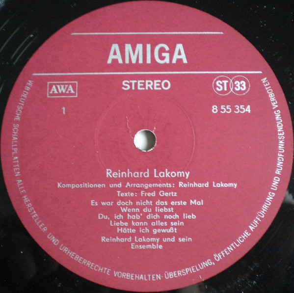 Reinhard Lakomy [по заказу немецкой фирмы AMIGA, 8 55 354]