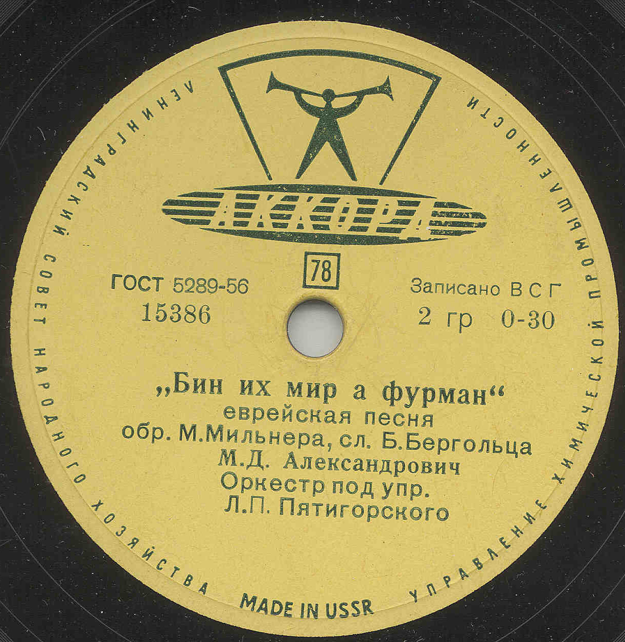 Добранич и Фрейлехс // Бин их мир а фурман