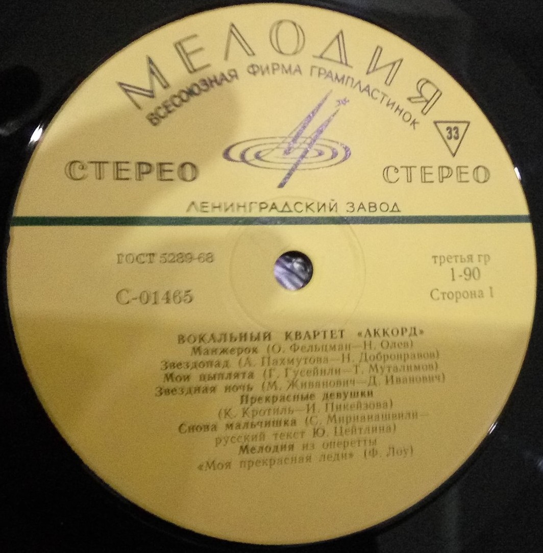 Вокальный квартет «Аккорд»