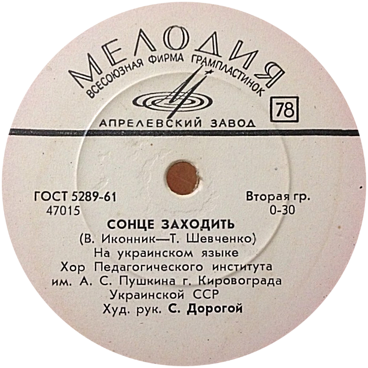 Сонце заходить //  Чорнії брови