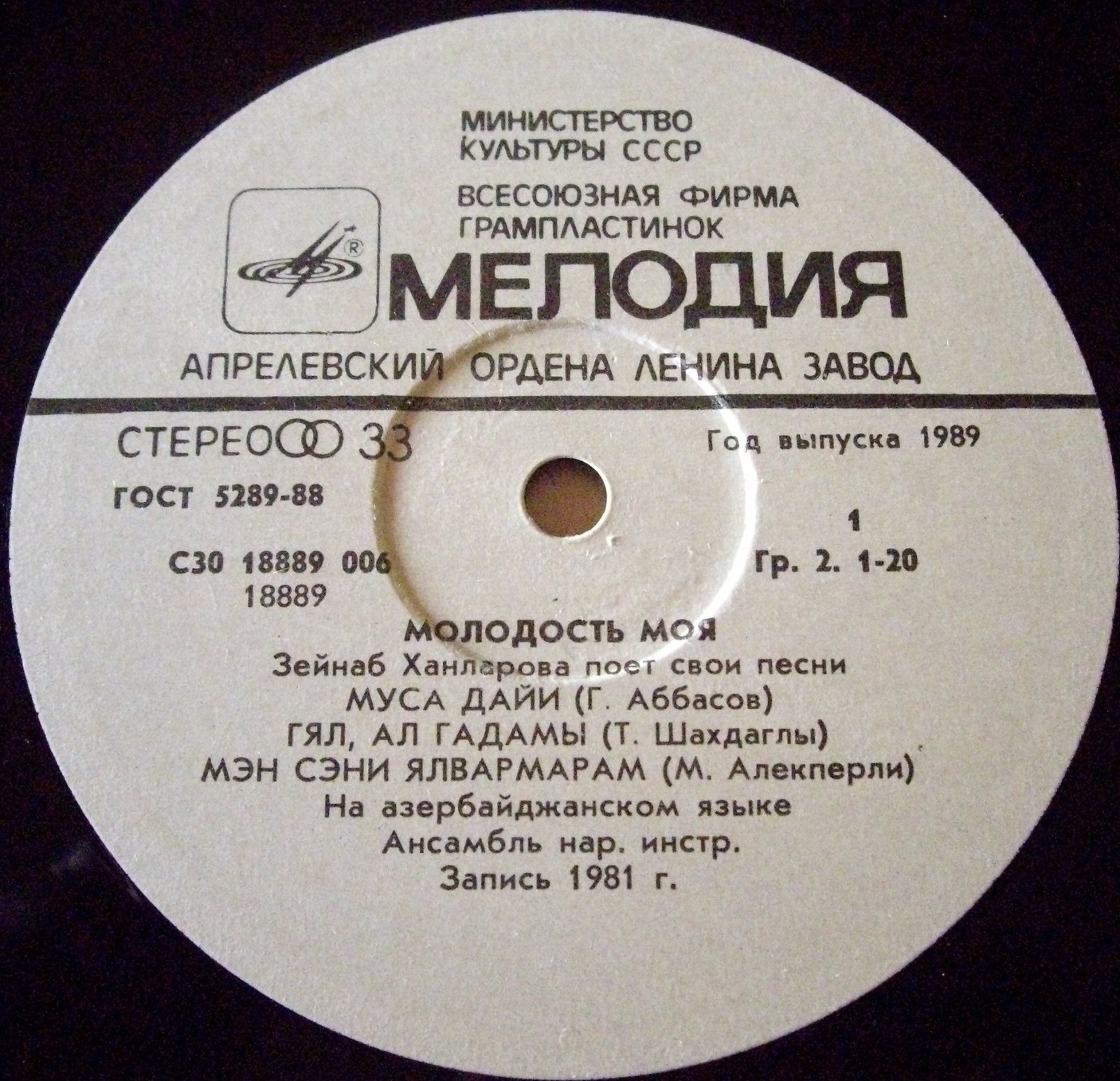 ХАНЛАРОВА Зейнаб. «Молодость моя»: