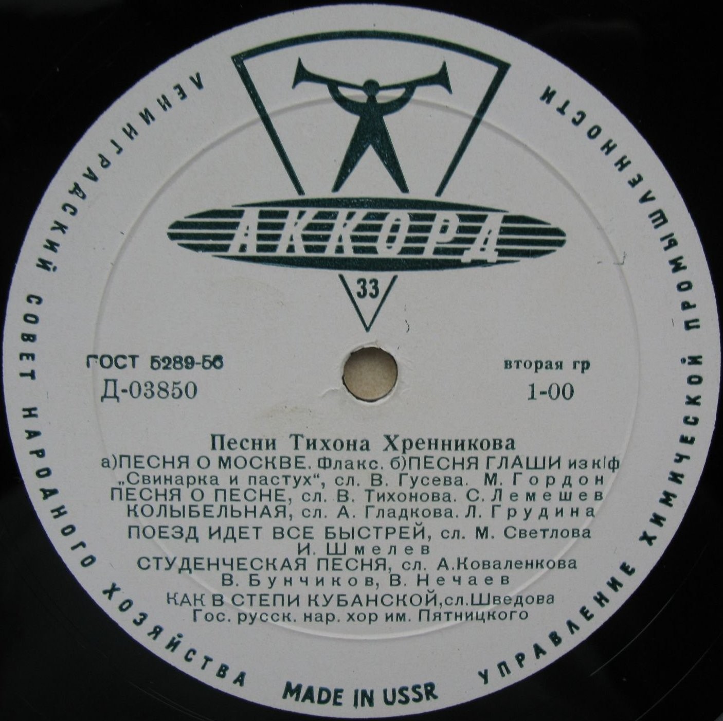 Песни Тихона Хренникова