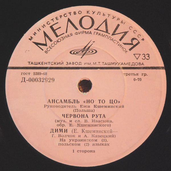 ВИА «НО ТО ЦО», рук. Е. Кшеминский (Польша)