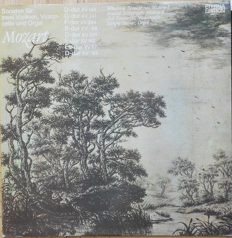 В. А. Моцарт. Сонаты для двух скрипок, виолончели и органа