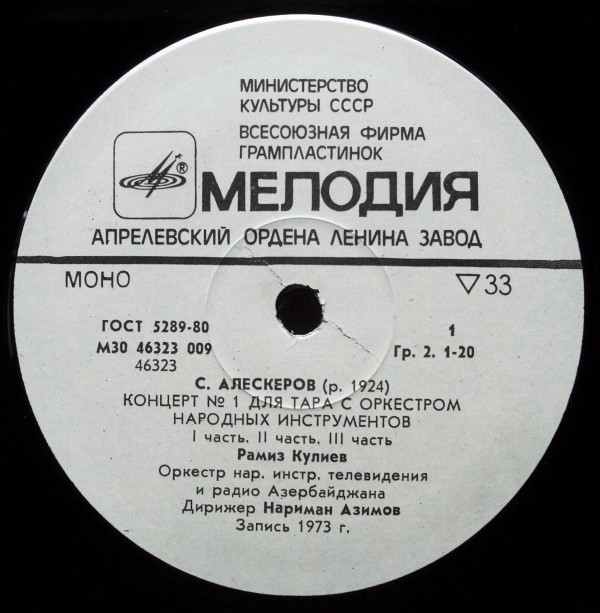 С. АЛЕСКЕРОВ (1924)