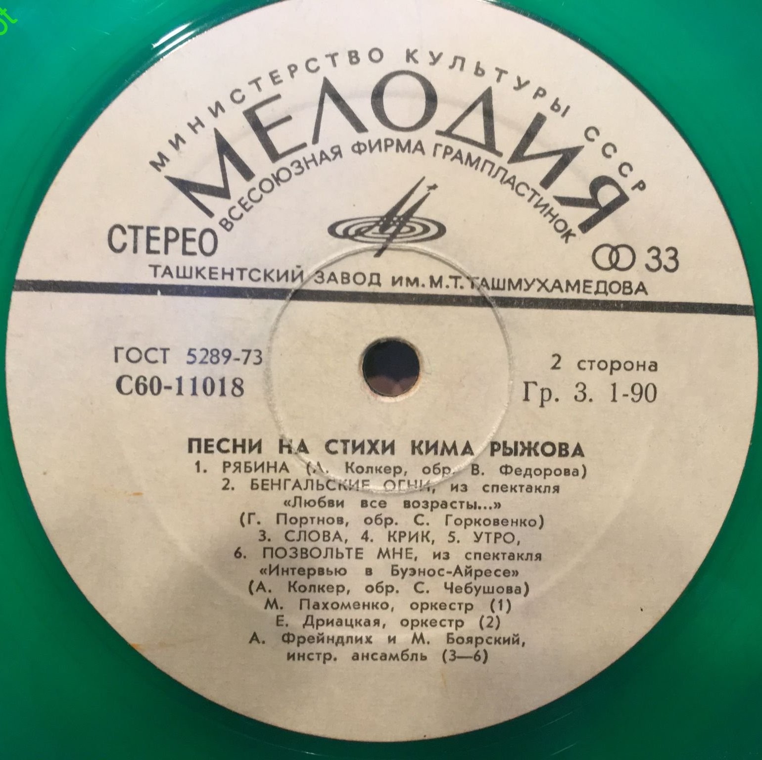 Песни на стихи Кима Рыжова. Оставляем мы сердца частицу