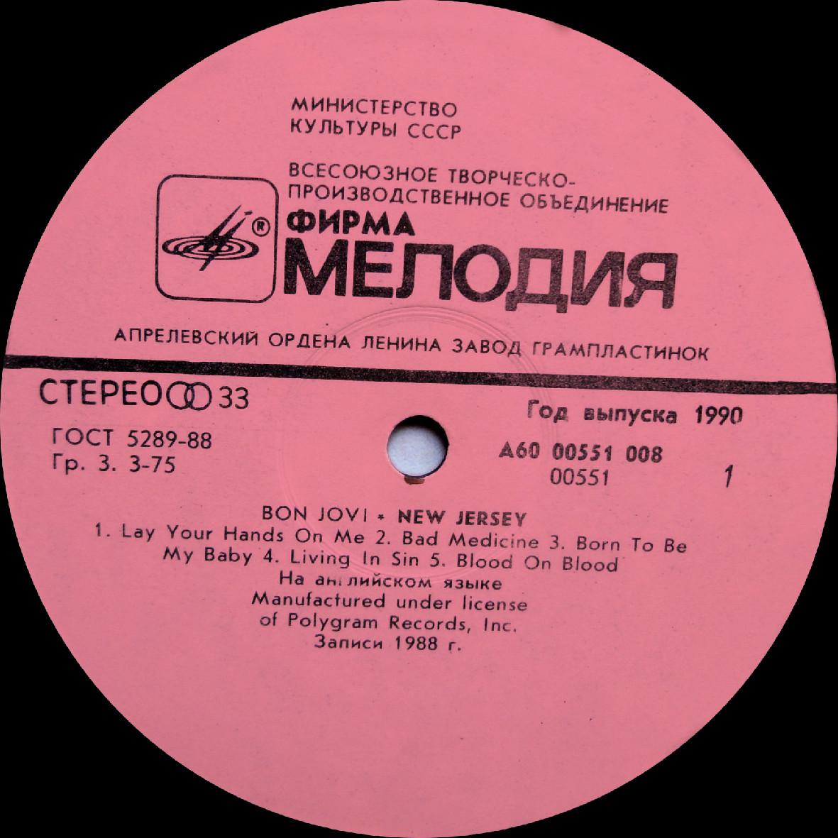 Bon Jovi - New Jersey