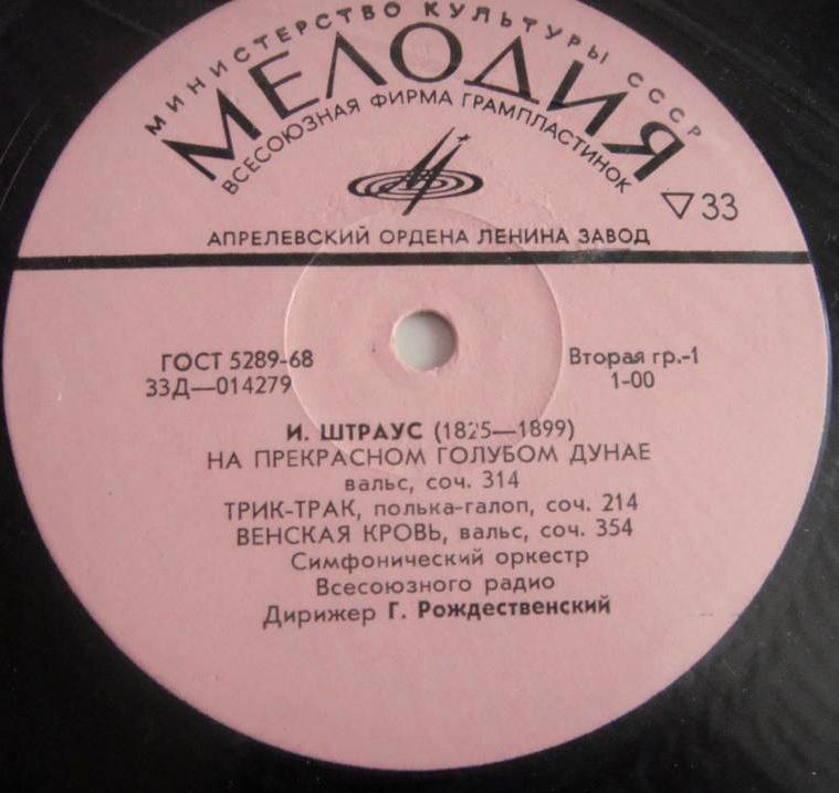 И. ШТРАУС (1825–1899): Вальсы