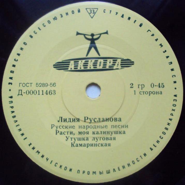 Лидия Русланова. Русские народные песни