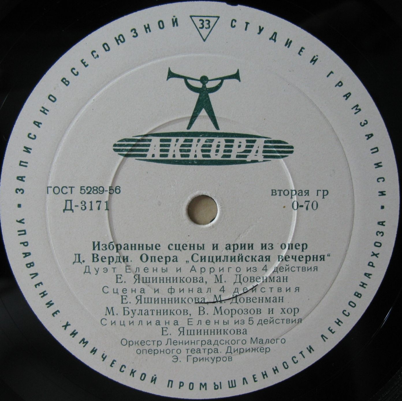 Д. Верди. Сицилийская вечерня