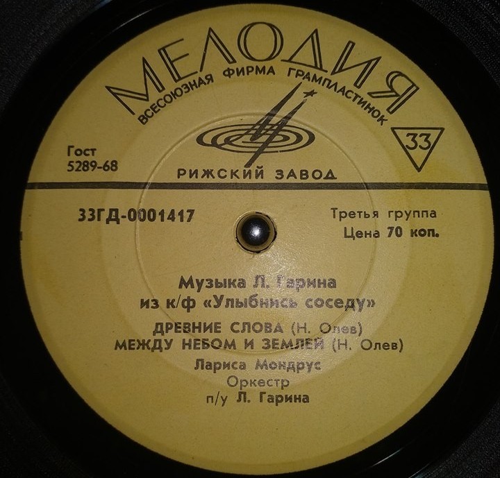 Музыка Л. Гарина из к/ф «Улыбнись соседу»