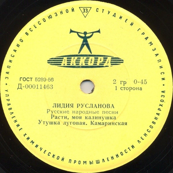 Лидия Русланова. Русские народные песни