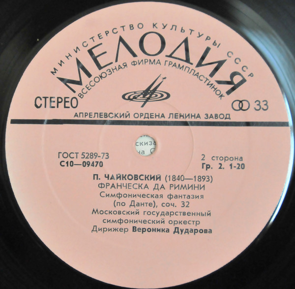П. ЧАЙКОВСКИЙ. Дирижирует В. Дударова