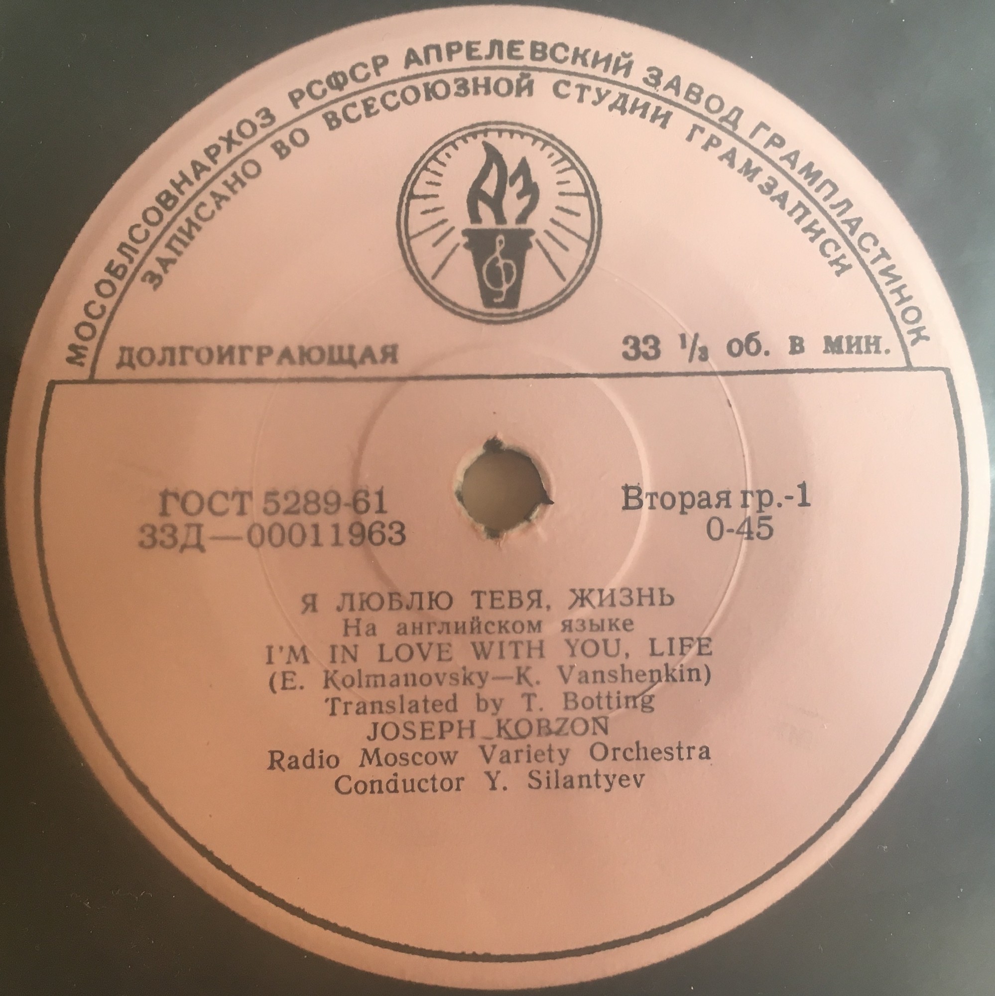 И. КОБЗОН / Г. ОТС (на английском языке)