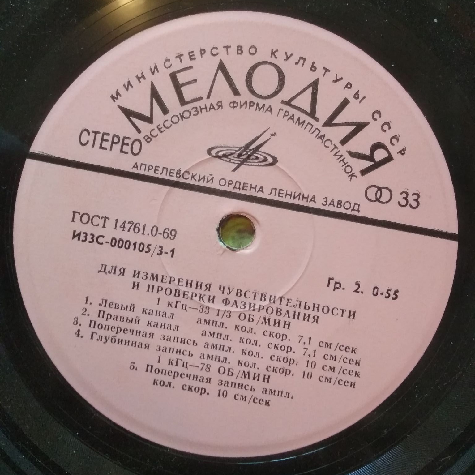 Пластинка измерительная