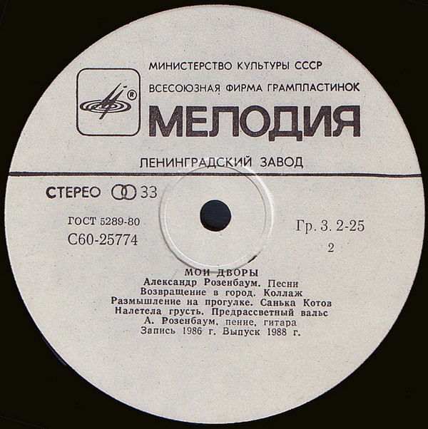 Александр Розенбаум - Мои дворы