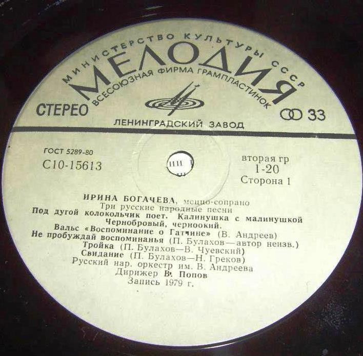 Ирина БОГАЧЕВА, меццо-сопрано