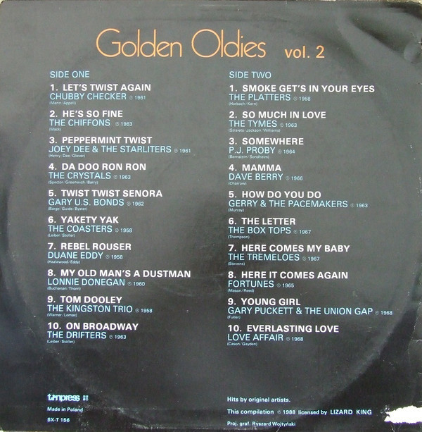 GOLDEN OLDIES vol.2 [по заказу польской фирмы TONPRESS]