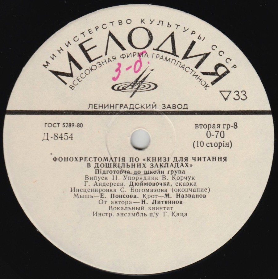 Г. Х. Андерсен. Дюймовочка