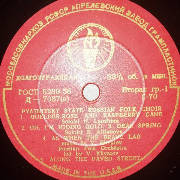 ГОС. АКАДЕМ. РУССКИЙ НАР. ХОР им. ПЯТНИЦКОГО, худ. рук. П. Казьмин и М. Коваль