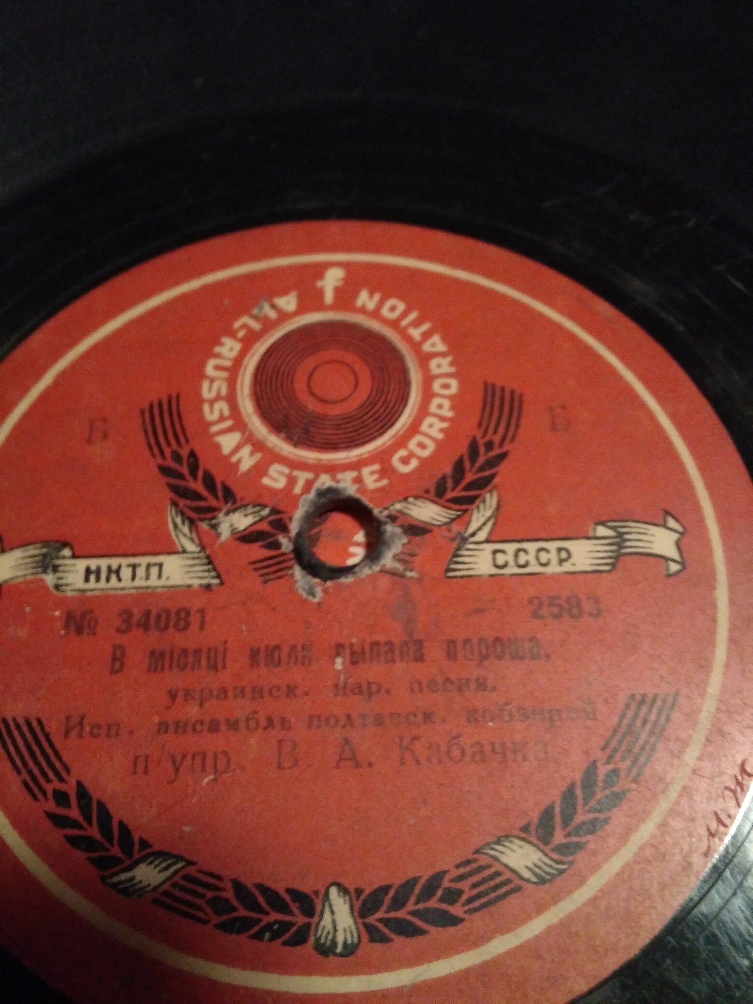 Ансамбль Полтавск. кобзарей п/упр. Кабачка В. А. - Огирочны, обр. Ступицкого // В місяці июли випала пороша